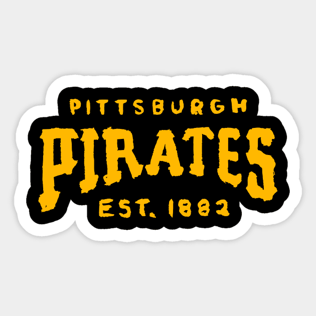 Pittsburgh Pirateeees 11 Sticker by Very Simple Graph